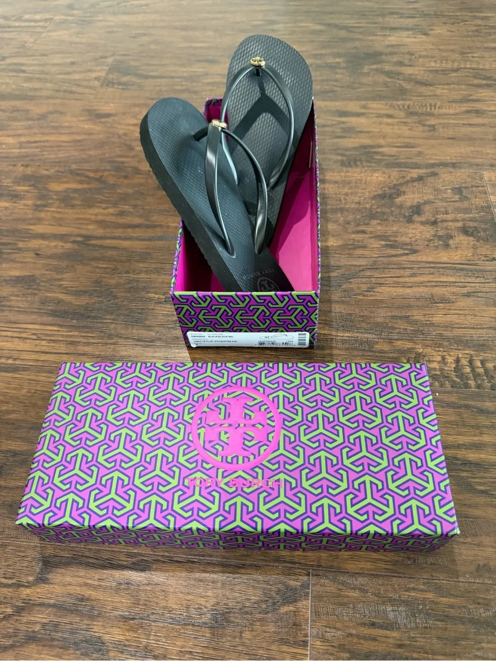 Tory Burch Women's Black Flip Flops Size 5